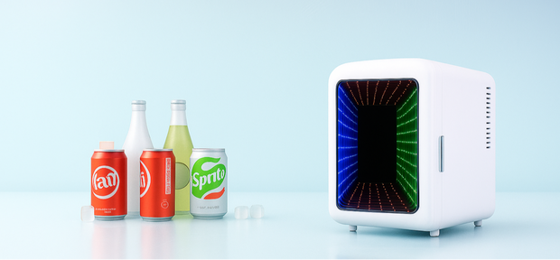 <h2><span style="text-decoration:underline"><strong>Fridge with <br/>gaming light</strong></span></h2>