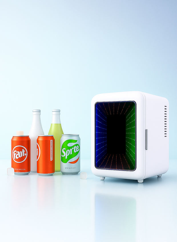 <h2><span style="text-decoration:underline"><strong>Fridge with <br/>gaming light</strong></span></h2>