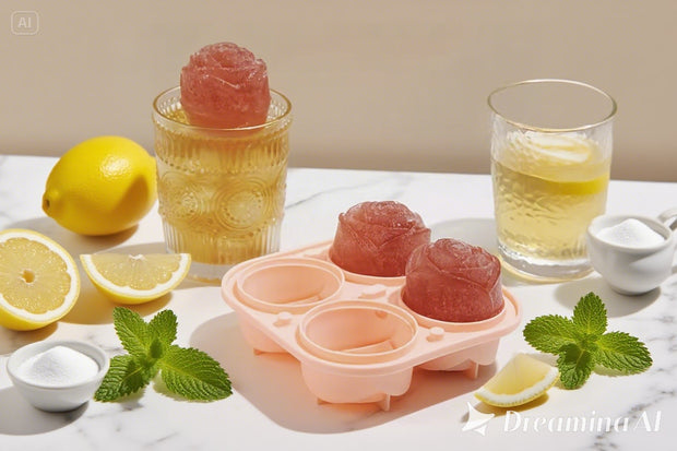 <h2><span style="text-decoration:underline"><strong>Rose ice cube mold</strong></span></h2>